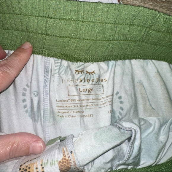 Little Sleepies, Adult Bamboo Safari print Pajama Pants Size Large - Picture 7 of 9